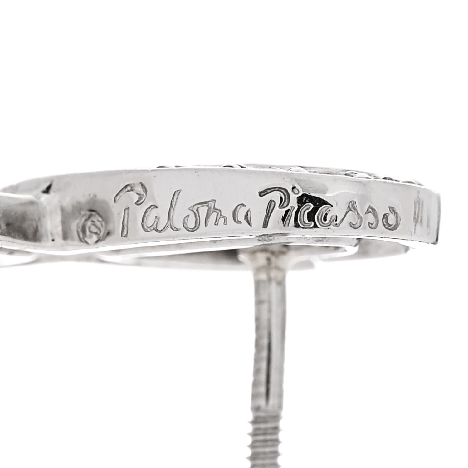 Tiffany Platinum Diamond Loving Heart Earrings 6 of 6