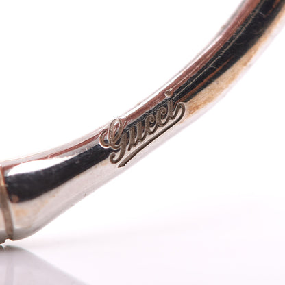 Gucci Sterling Silver Bamboo Hoop Earrings 7 of 9
