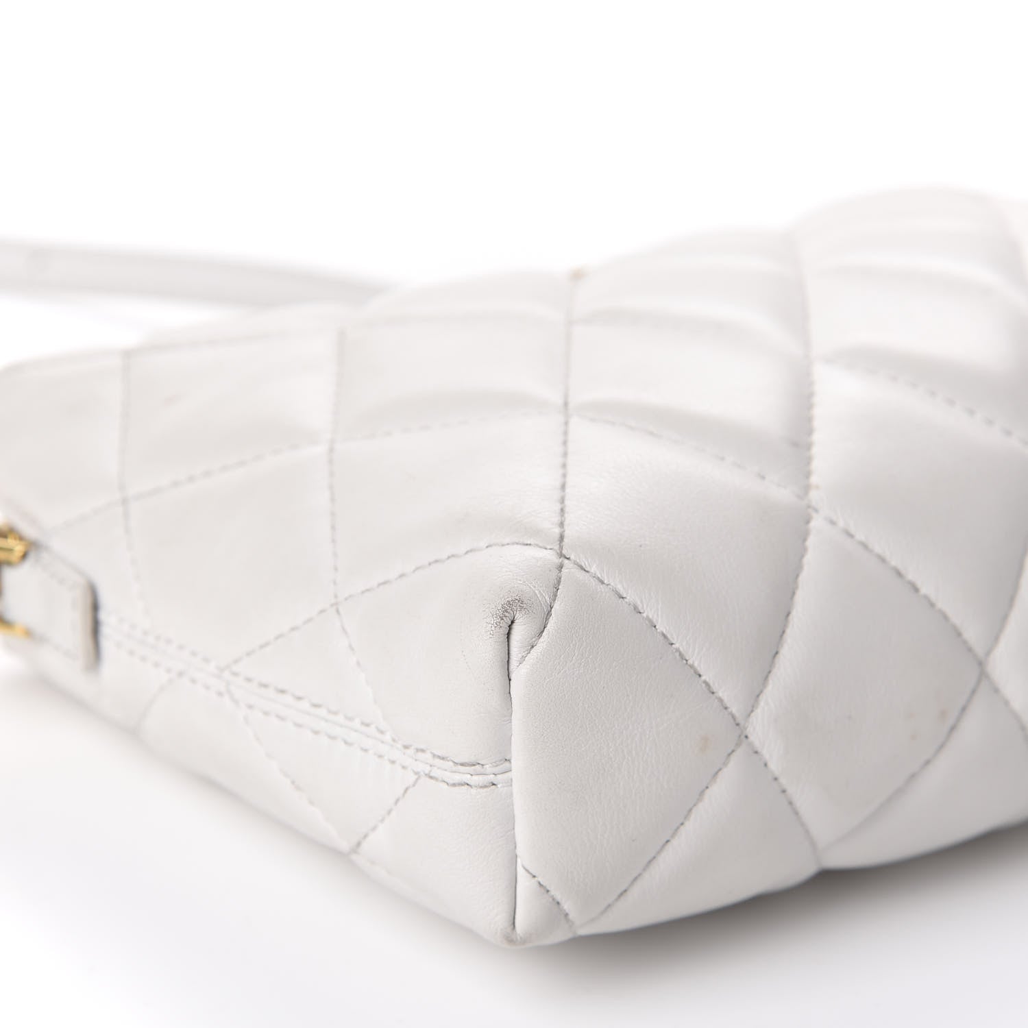 Balenciaga Nappa Calfskin Quilted Touch B Camera Shoulder Bag White 6 of 15