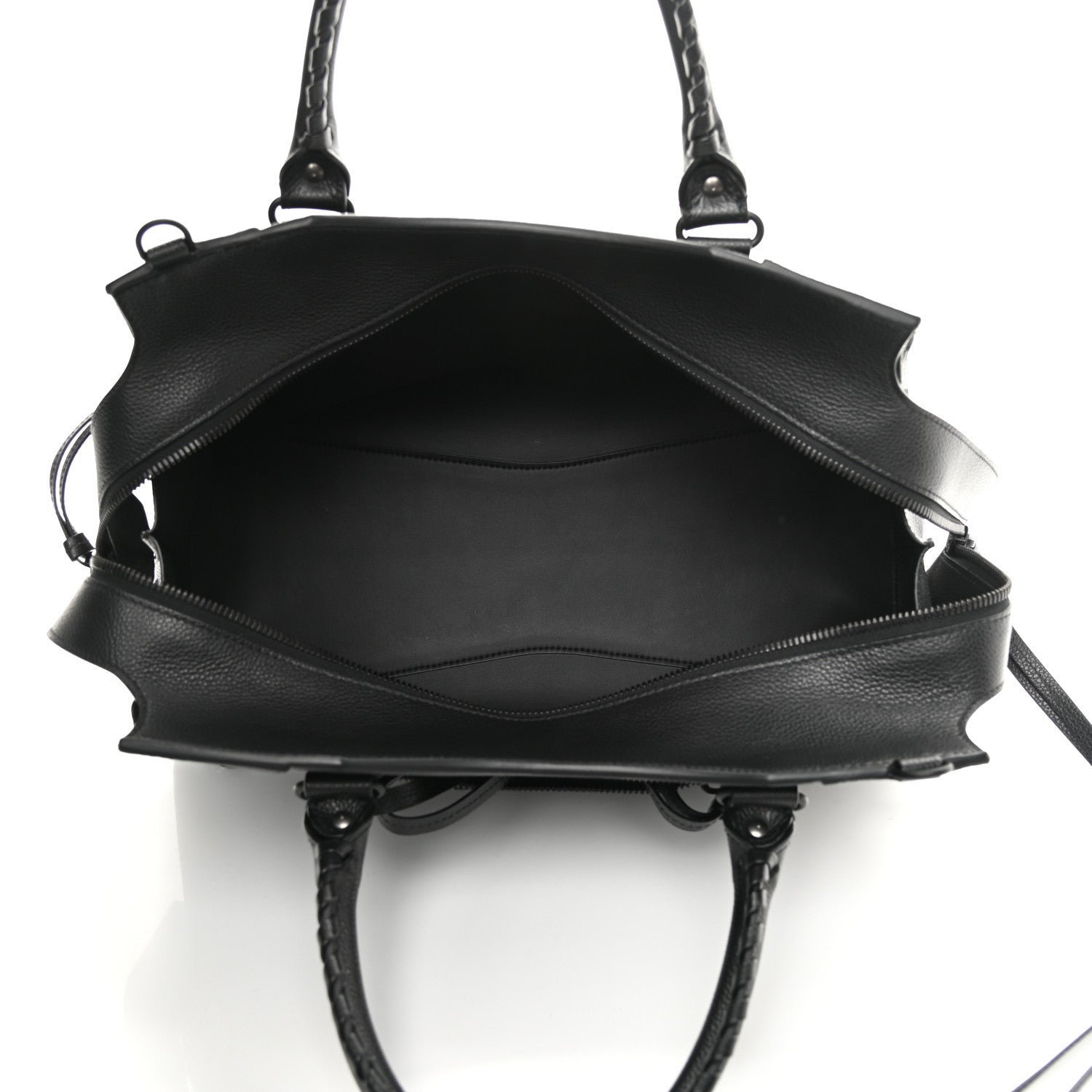 Balenciaga Grained Calfskin Neo Classic Black Hardware Medium City Black 5 of 10