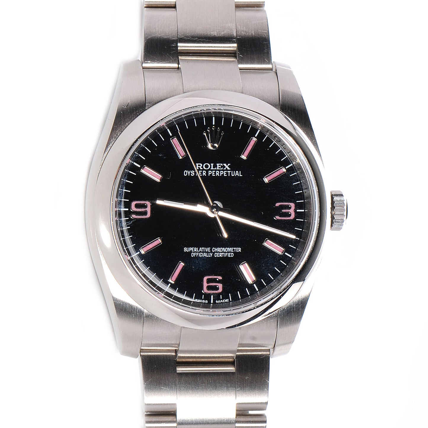 Stainless Steel 36mm Oyster Perpetual Watch Black 116000