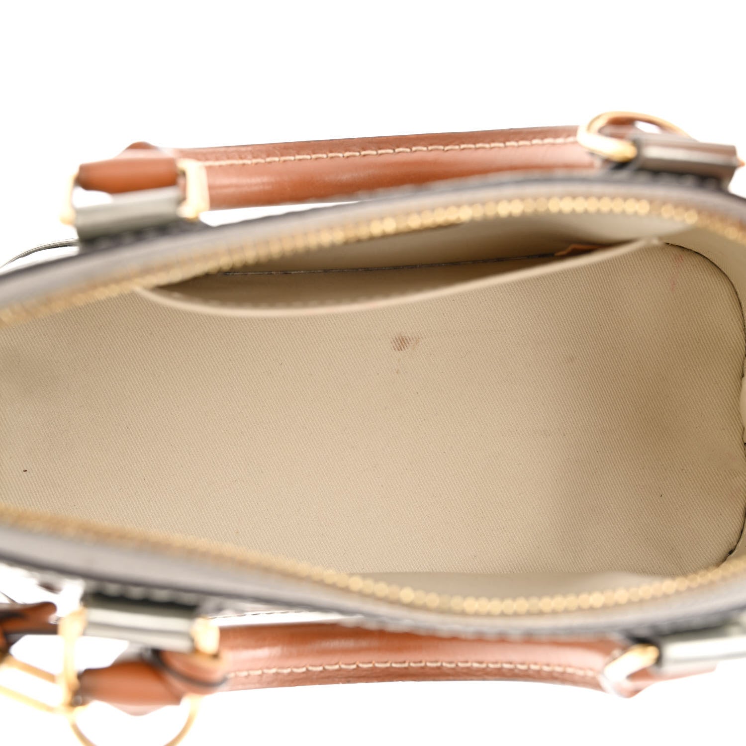 Louis Vuitton Vernis Alma BB Gris Metal 5 of 12