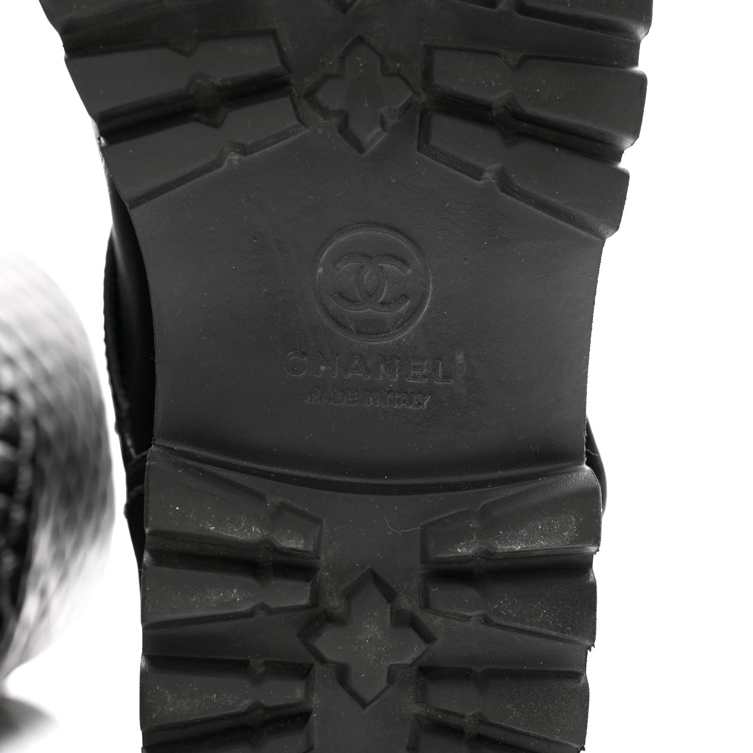 Chanel Calfskin Quilted Biker Boots 40 Black 7 of 11