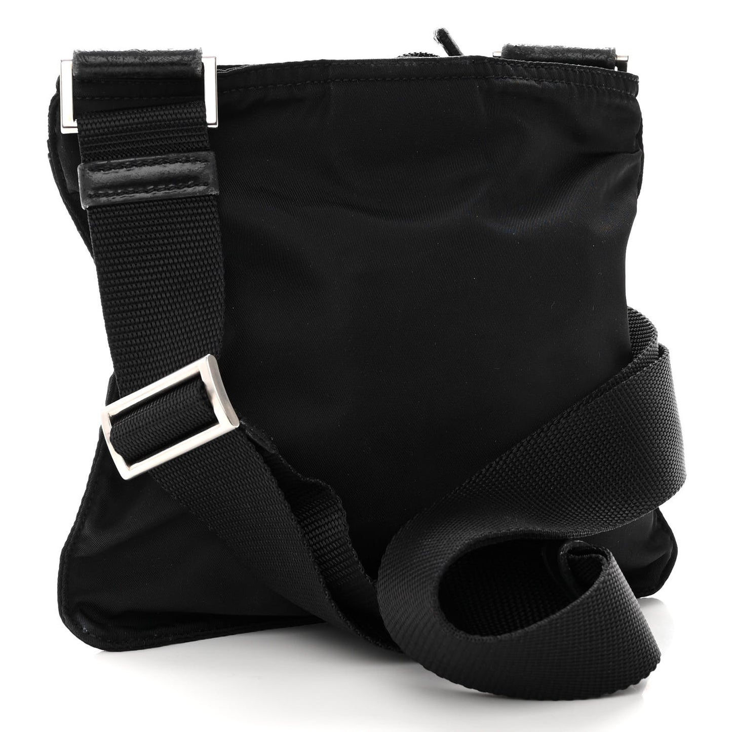 Tessuto Nylon Crossbody Bag Black