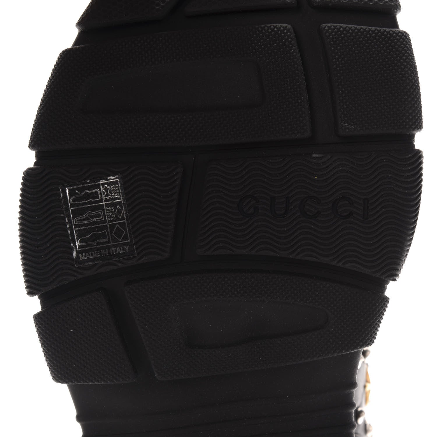 Gucci Nappa Mesh Studded Mens Aguru Sandals 10 Black 7 of 8