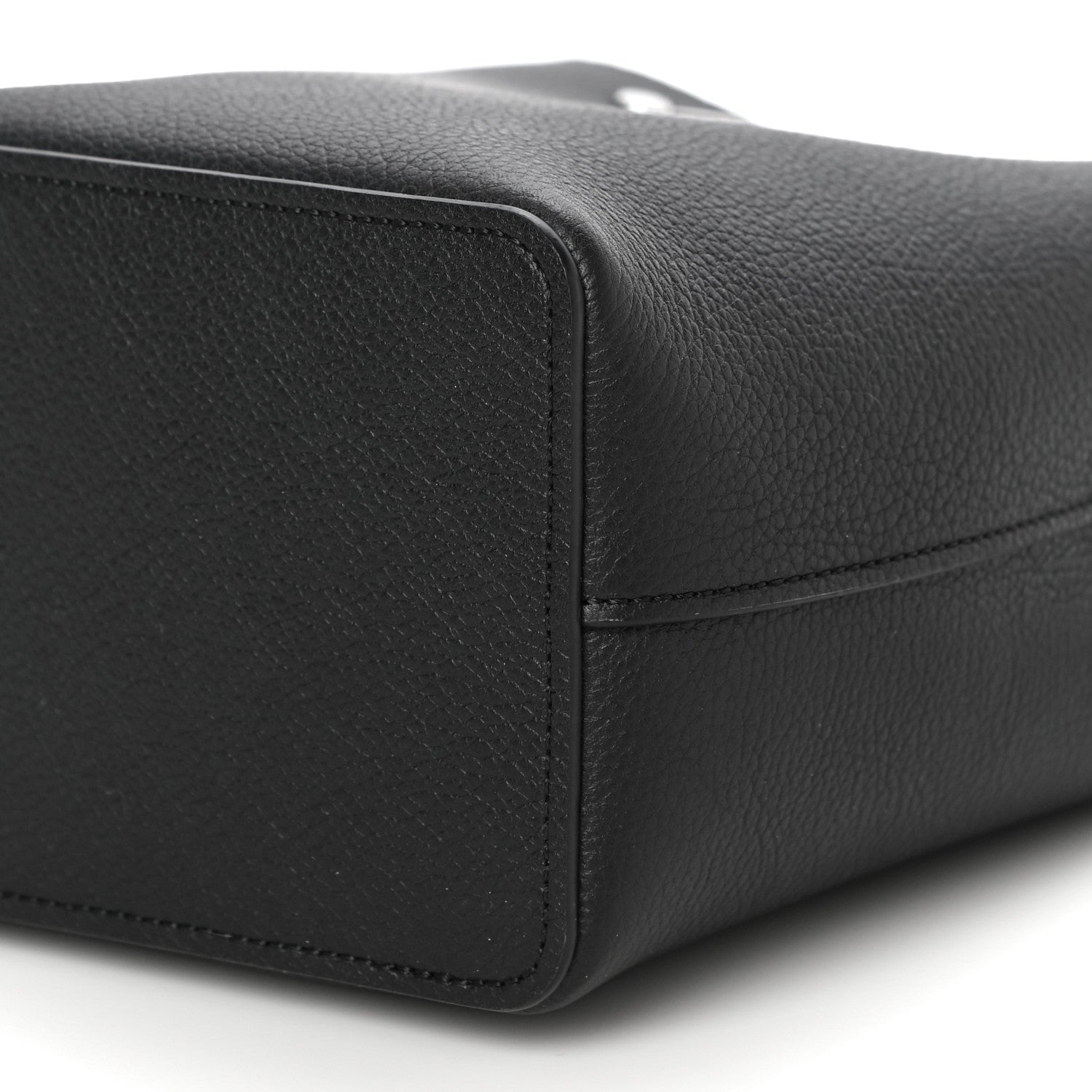 Louis Vuitton Calfskin Nano Lockme Bucket Black 8 of 8