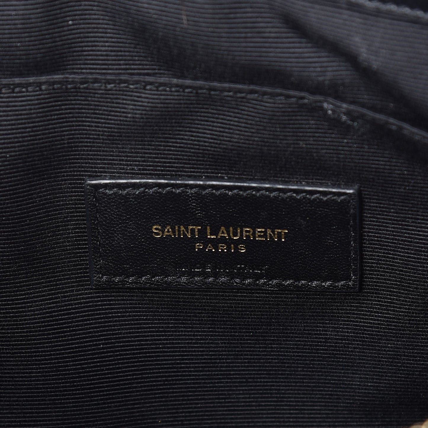 Calfskin Matelasse Monogram Cassandre Tablet Pouch Black