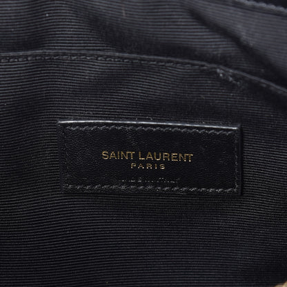Saint Laurent Calfskin Matelasse Monogram Cassandre Tablet Pouch Black 6 of 9