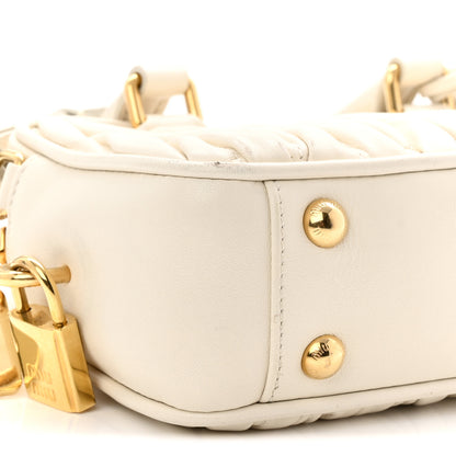 Miu Miu Nappa Matelasse Small Arcadie White 8 of 11