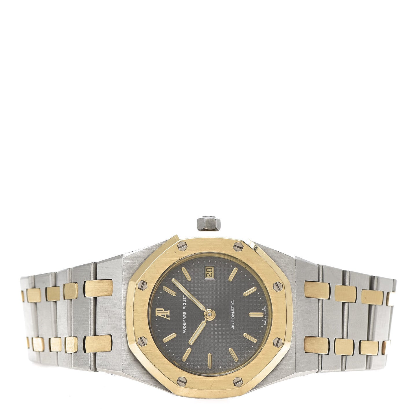 Stainless Steel 18K Yellow Gold 30mm Royal Oak Automatic Watch