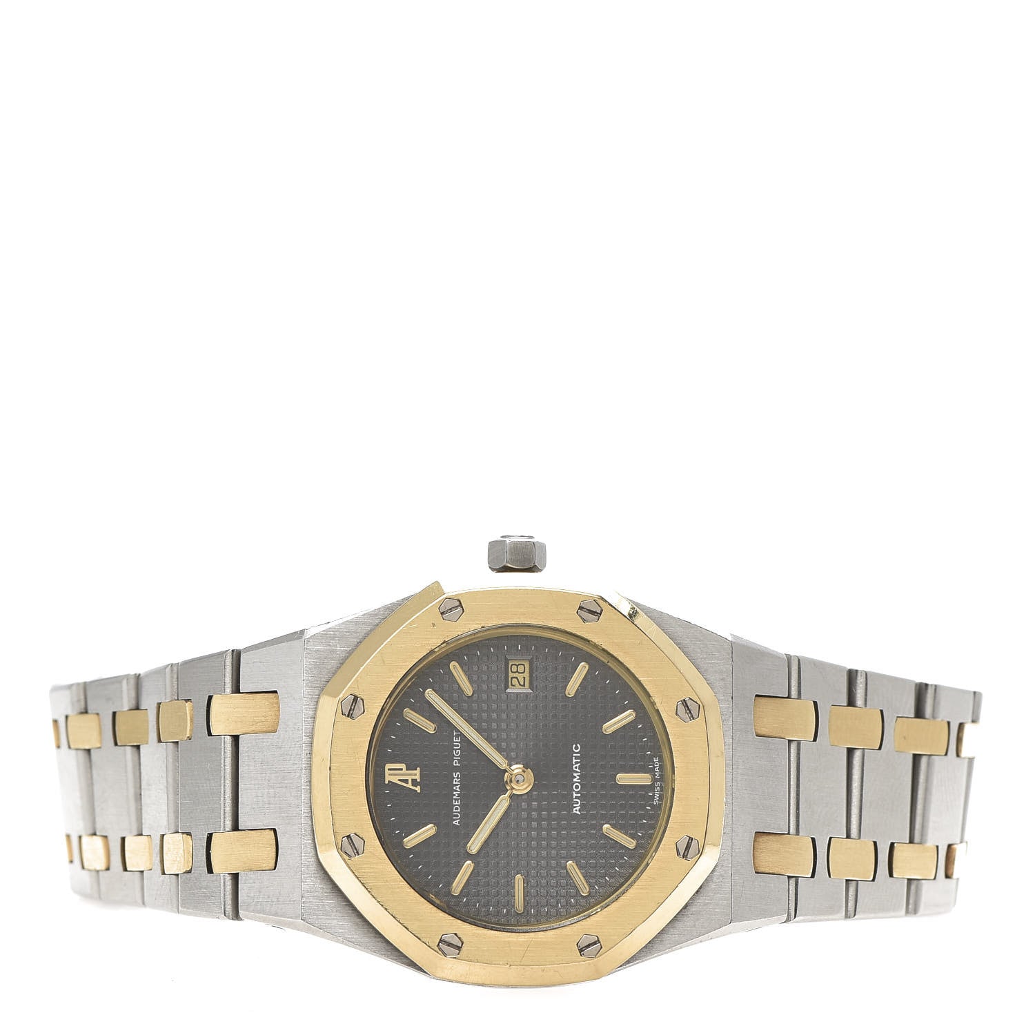 Audemars Piguet Stainless Steel 18K Yellow Gold 30mm Royal Oak Automatic Watch 3 of 6