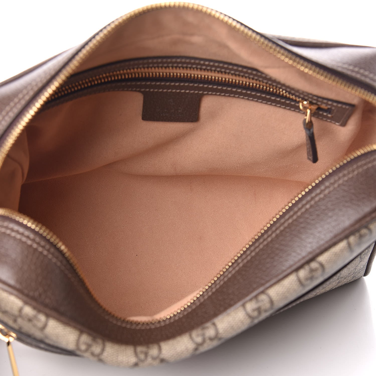 Gucci GG Supreme Monogram Web Small Ophidia Shoulder Bag Brown 7 of 11