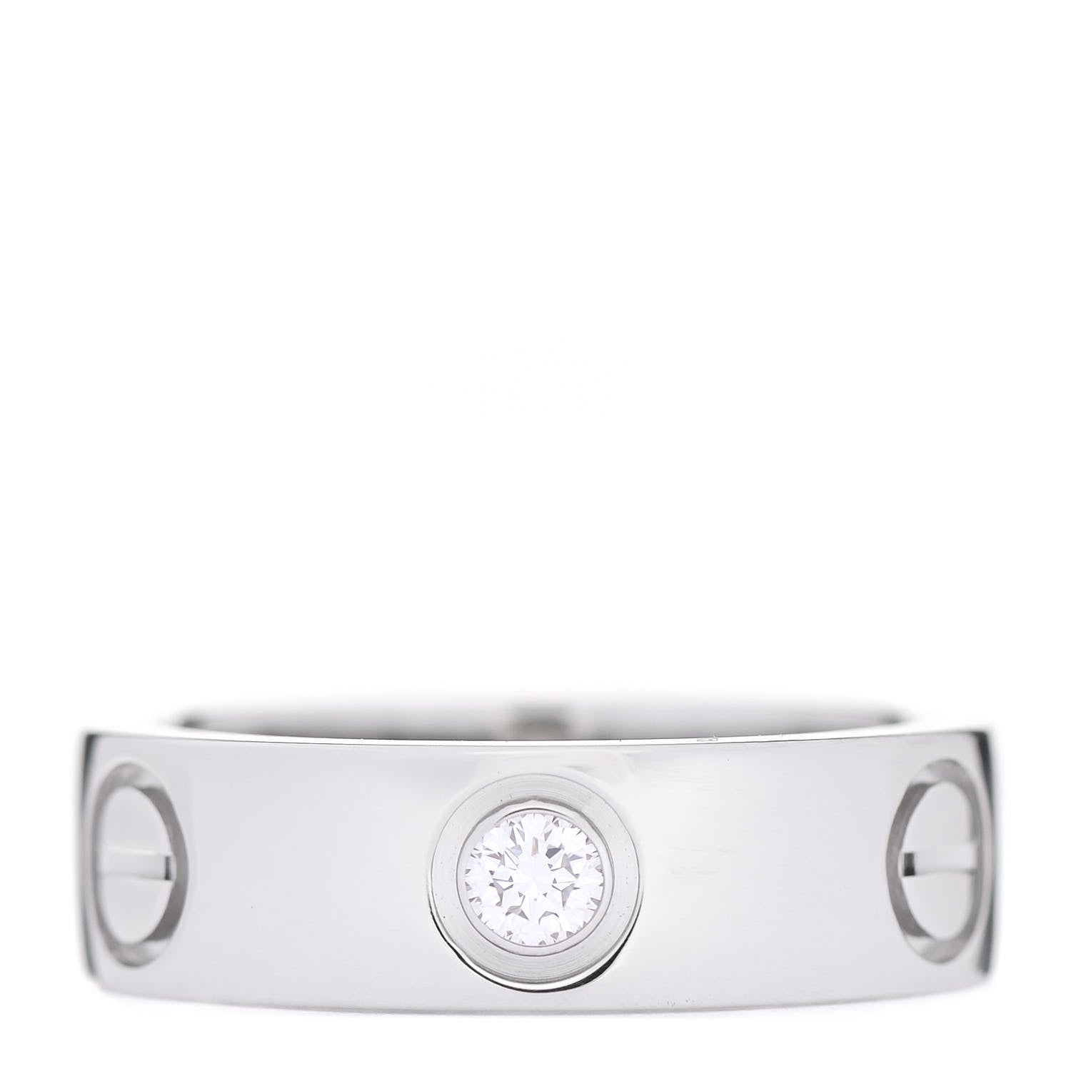 Cartier Platinum Diamond 5.5mm LOVE Ring 49 5 1 of 4