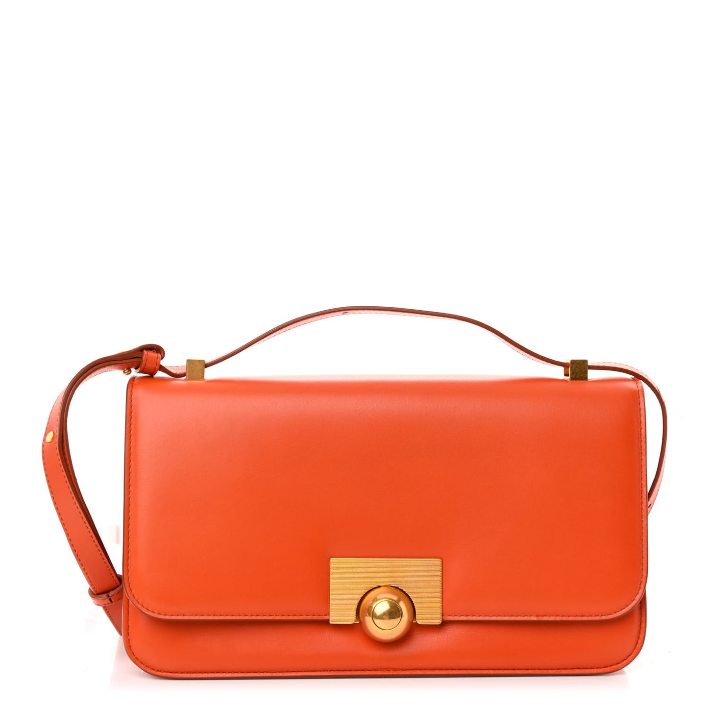French Calfskin Classic BV Classic Bag Burned Orange