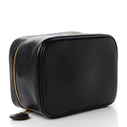 Chanel Caviar Vanity Cosmetic Case Black 4 of 11