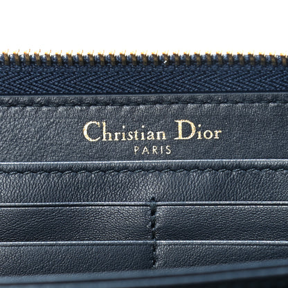 Christian Dior Oblique 30 Montaigne Zip Around Wallet Blue 6 of 9