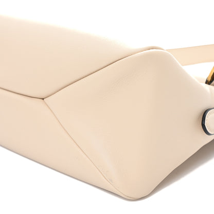 Prada Soft Calfskin Large Aimée Shoulder Bag Travertine 9 of 9