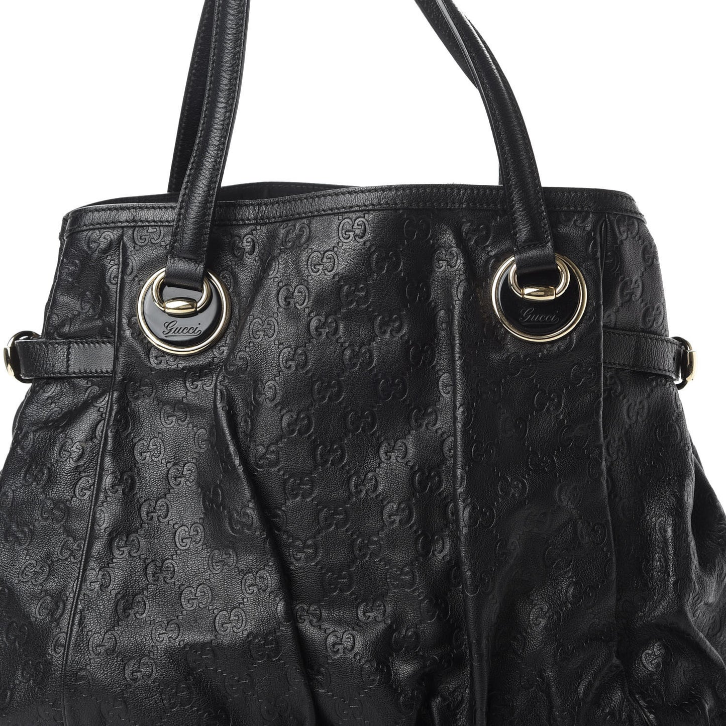 Guccissima Full Moon Tote Black