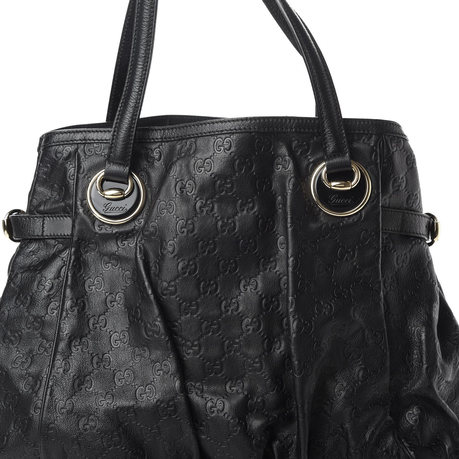 Gucci Guccissima Full Moon Tote Black 8 of 13
