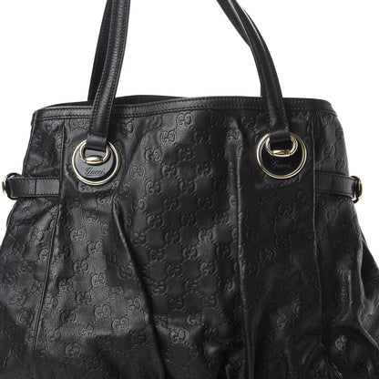 Gucci Guccissima Full Moon Tote Black 8 of 13