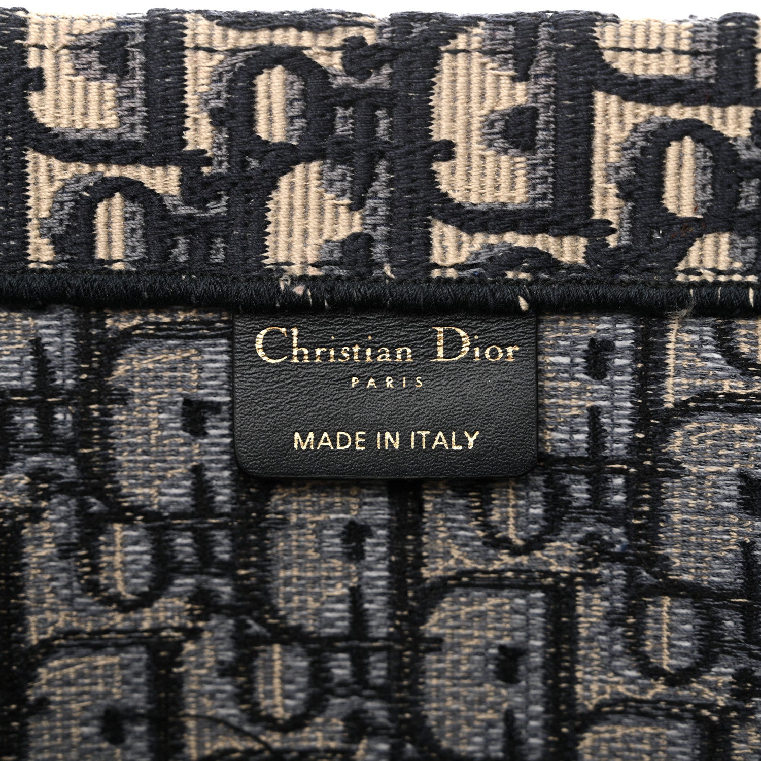 Christian Dior Oblique Large Book Tote Blue Multicolor 6 of 12