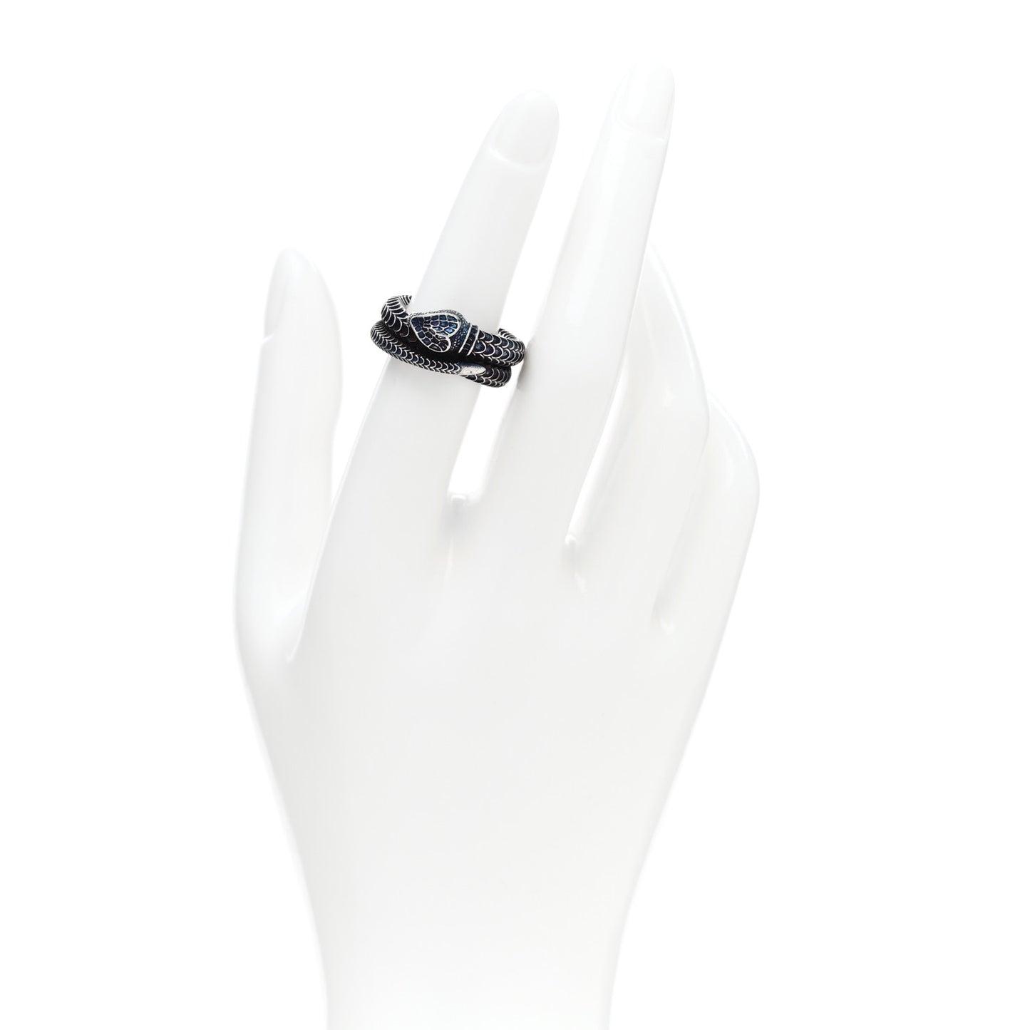 Sterling Silver Gucci Garden Snake Ring 52 6