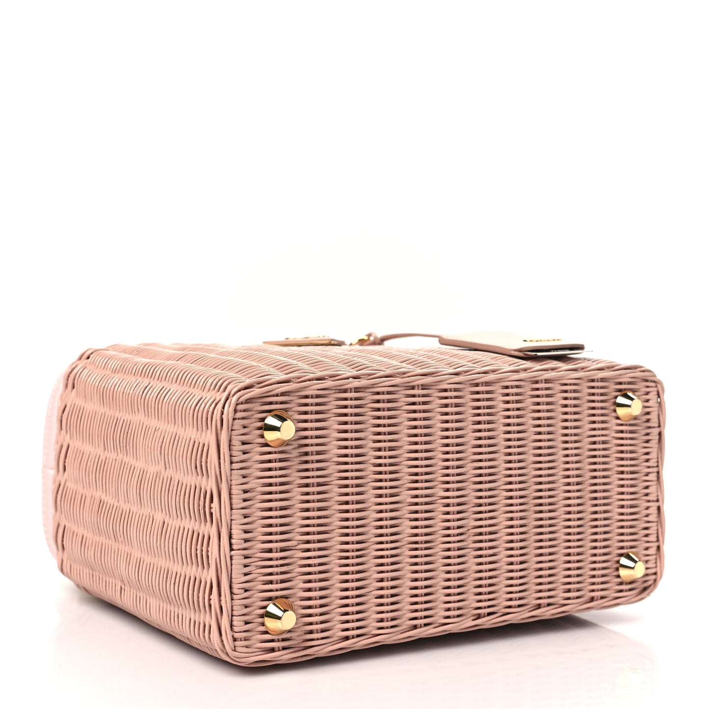 Wicker Canvas Shoulder Bag Pesca