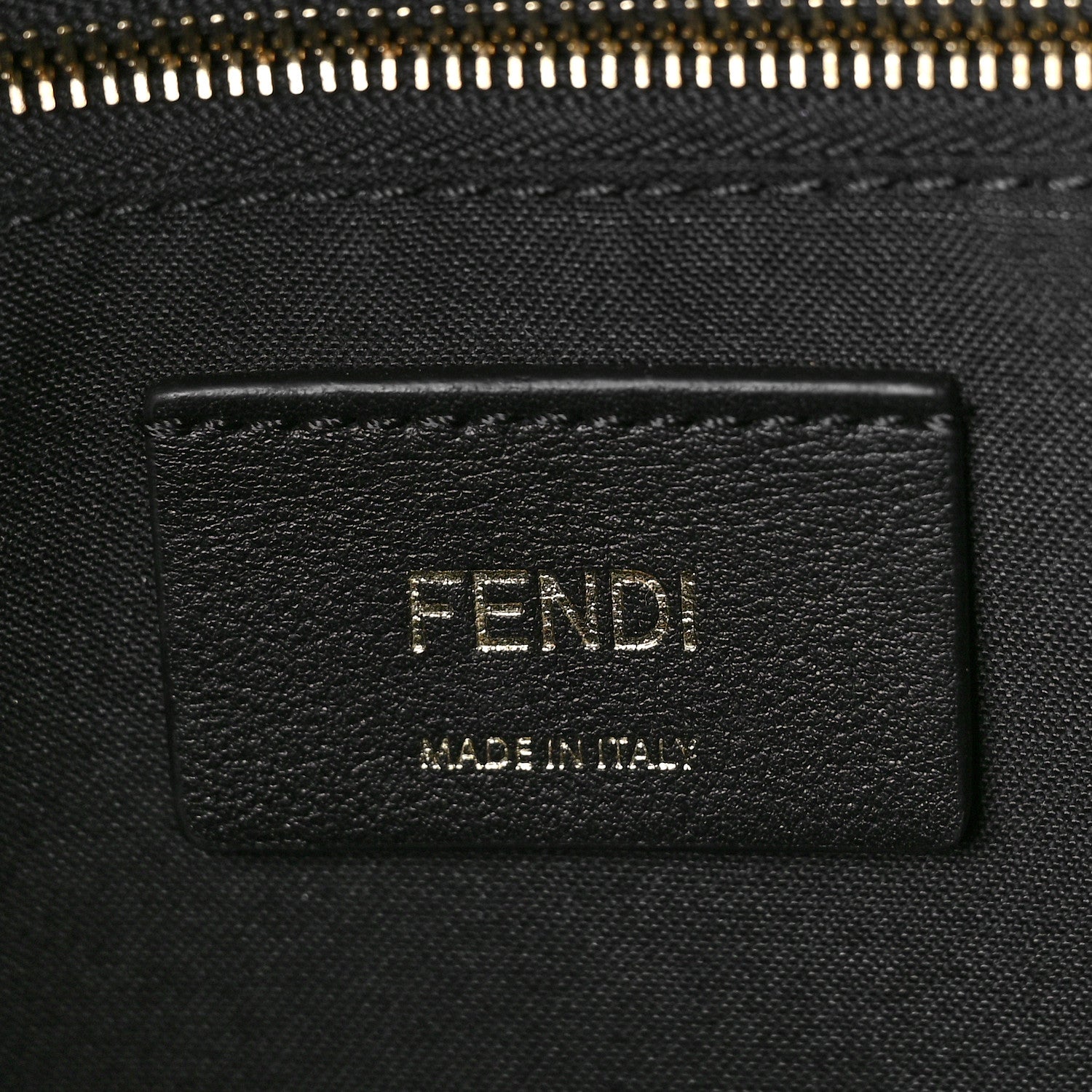 Fendi Vitello Bi-Color FF 1974 Embossed Mini Backpack Maya Black 6 of 8