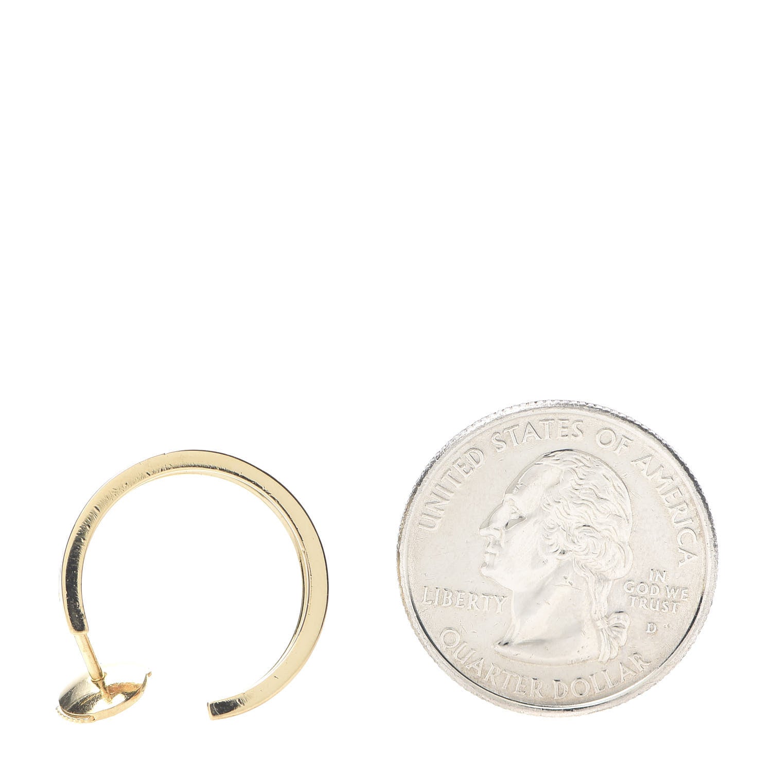 Cartier 18K Yellow Gold 5.5mm LOVE Hoop Earrings 2 of 4