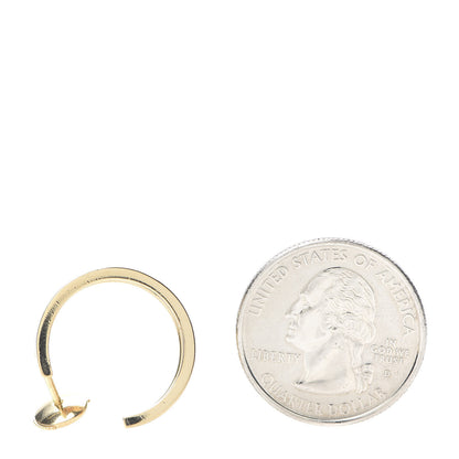Cartier 18K Yellow Gold 5.5mm LOVE Hoop Earrings 2 of 4