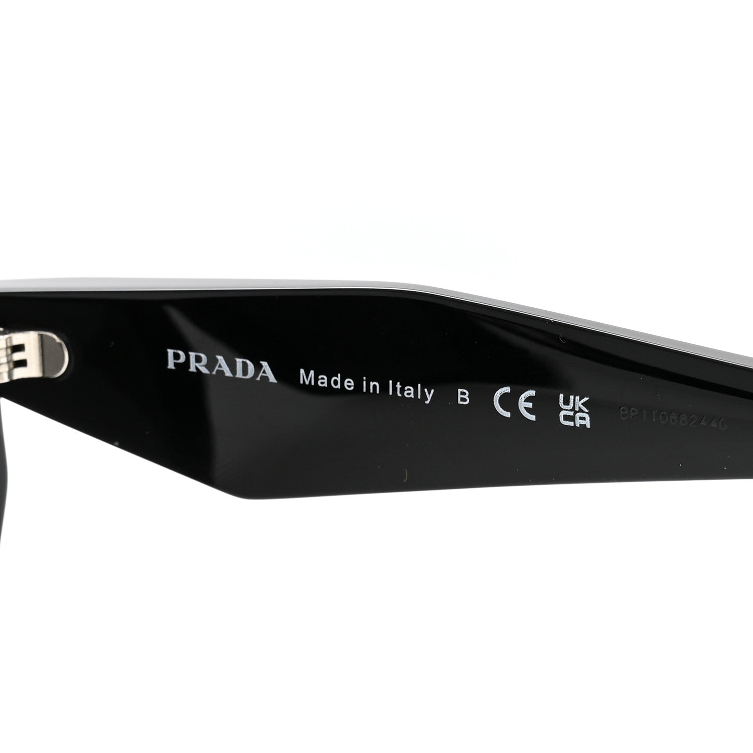 Prada Acetate Symbole Sunglasses SPR 19Z Black 5 of 8