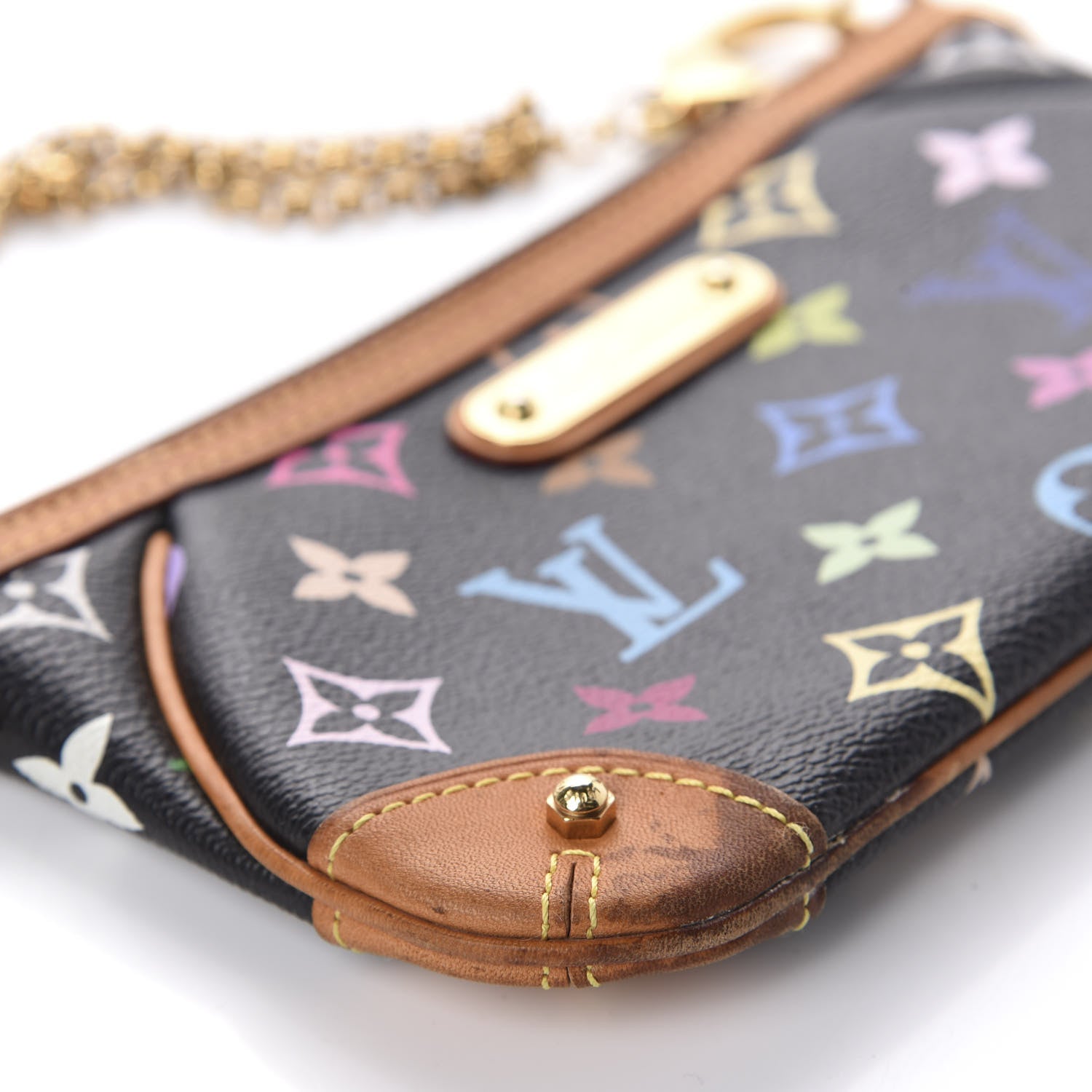Louis Vuitton Monogram Multicolor Pochette Milla MM Black 7 of 10