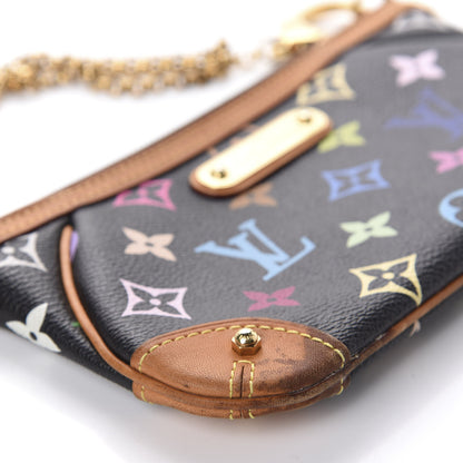 Louis Vuitton Monogram Multicolor Pochette Milla MM Black 7 of 10