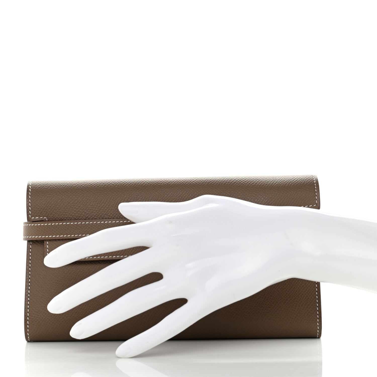 Hermes Epsom Kelly Longue Wallet Etoupe 2 of 15