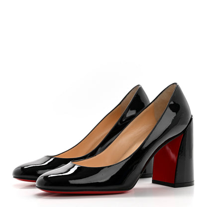 Christian Louboutin Patent Calfskin Miss Sab 85 Pumps 37.5 Black 3 of 10