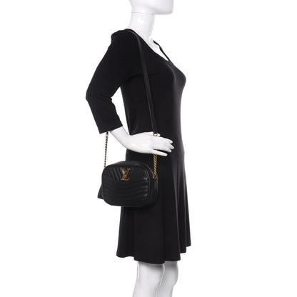 Louis Vuitton Calfskin New Wave Camera Bag Black 2 of 11