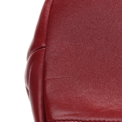 Saint Laurent Lambskin Quilted Medium Loulou Puffer Monogram Chain Satchel Opyum Red 11 of 11