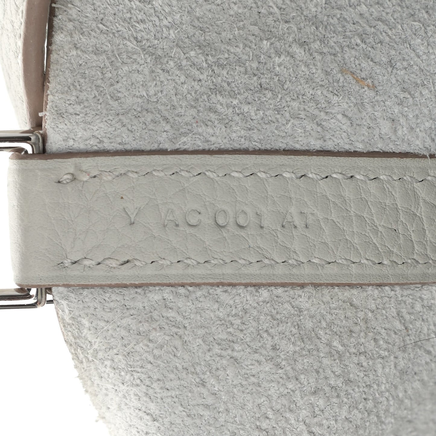 Taurillon Clemence Picotin Lock 22 MM Gris Perle