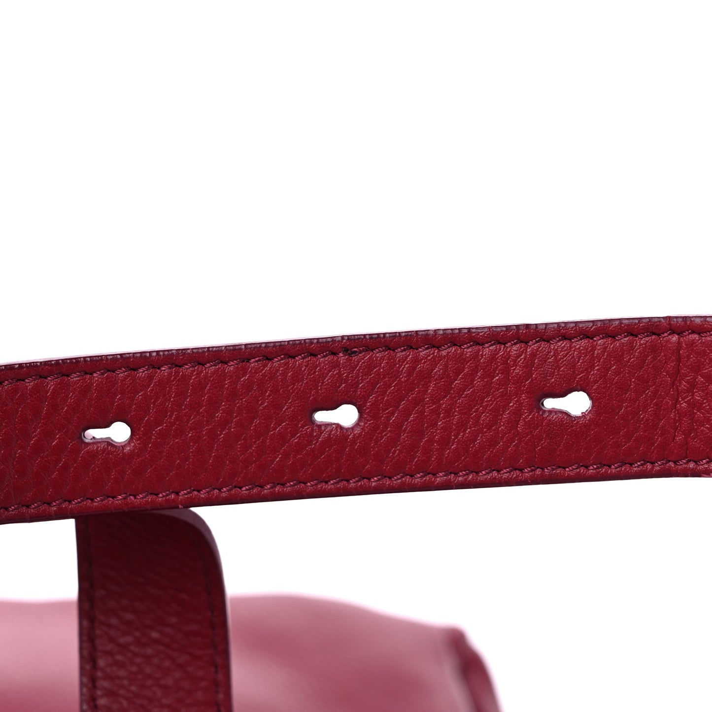 Waxy Grained Calfskin Medium Pandora Pure Flap Bag Red