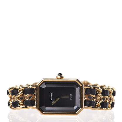 Chanel Stainless Steel Lambskin 20mm Chain Premiere Quartz Watch Gold L 3 of 7
