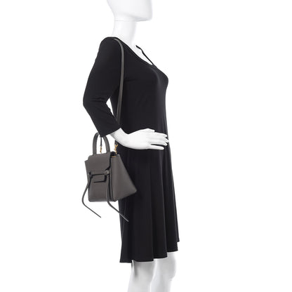 Celine Grained Calfskin Nano Belt Bag Grey 2 of 12