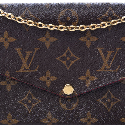 Louis Vuitton Monogram Pochette Felicie Chain Wallet Fuchsia 11 of 14