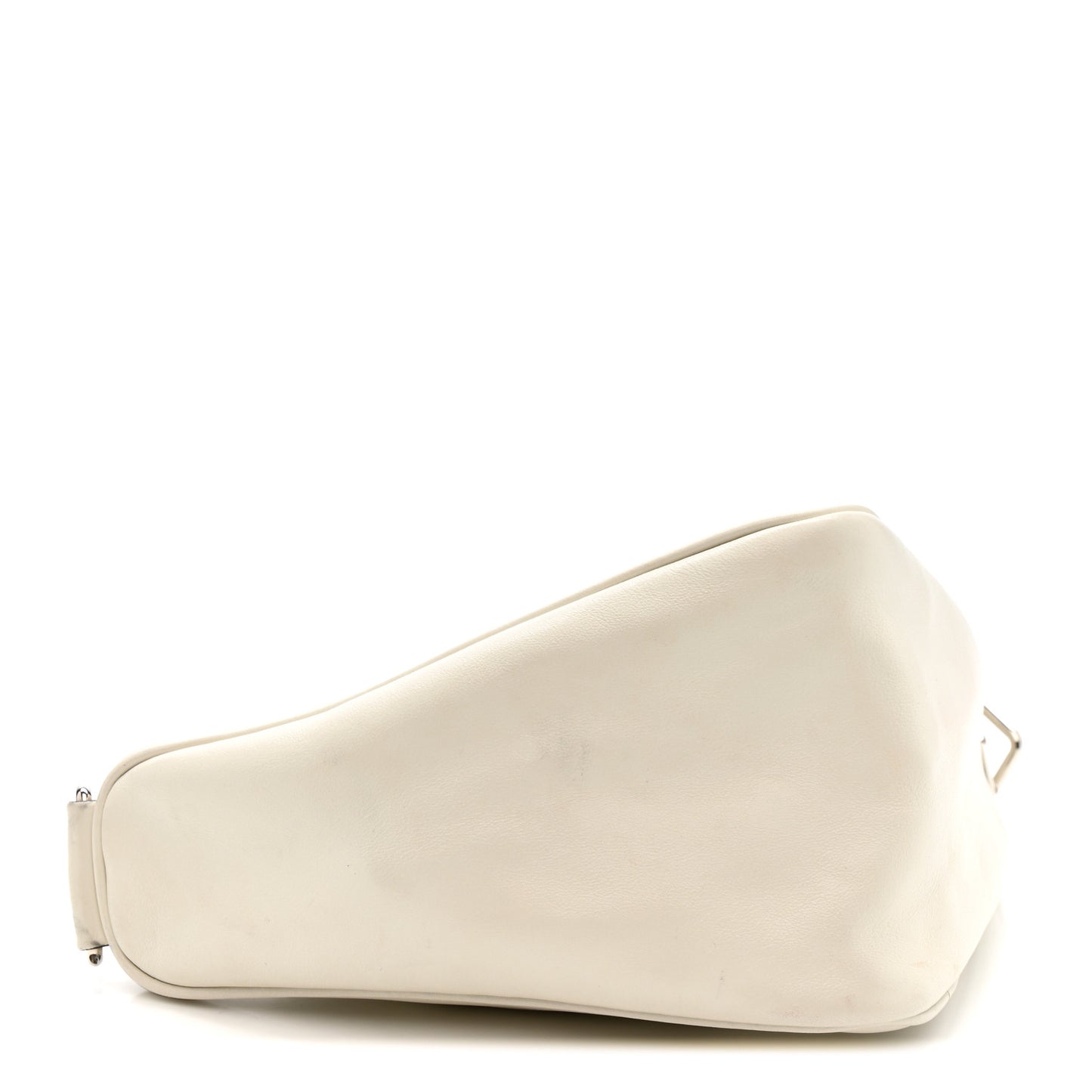 Grace Lux Triangle Shoulder Bag White White