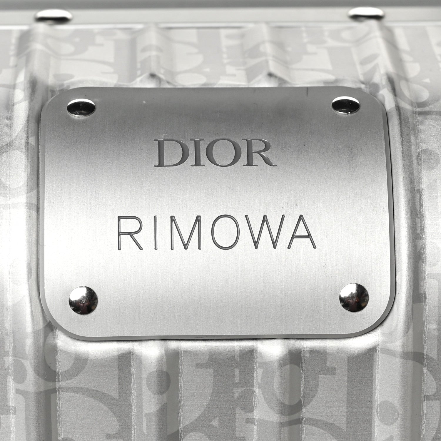 Christian Dior X RIMOWA Aluminum Gradient Cabin Luggage Silver 6 of 9