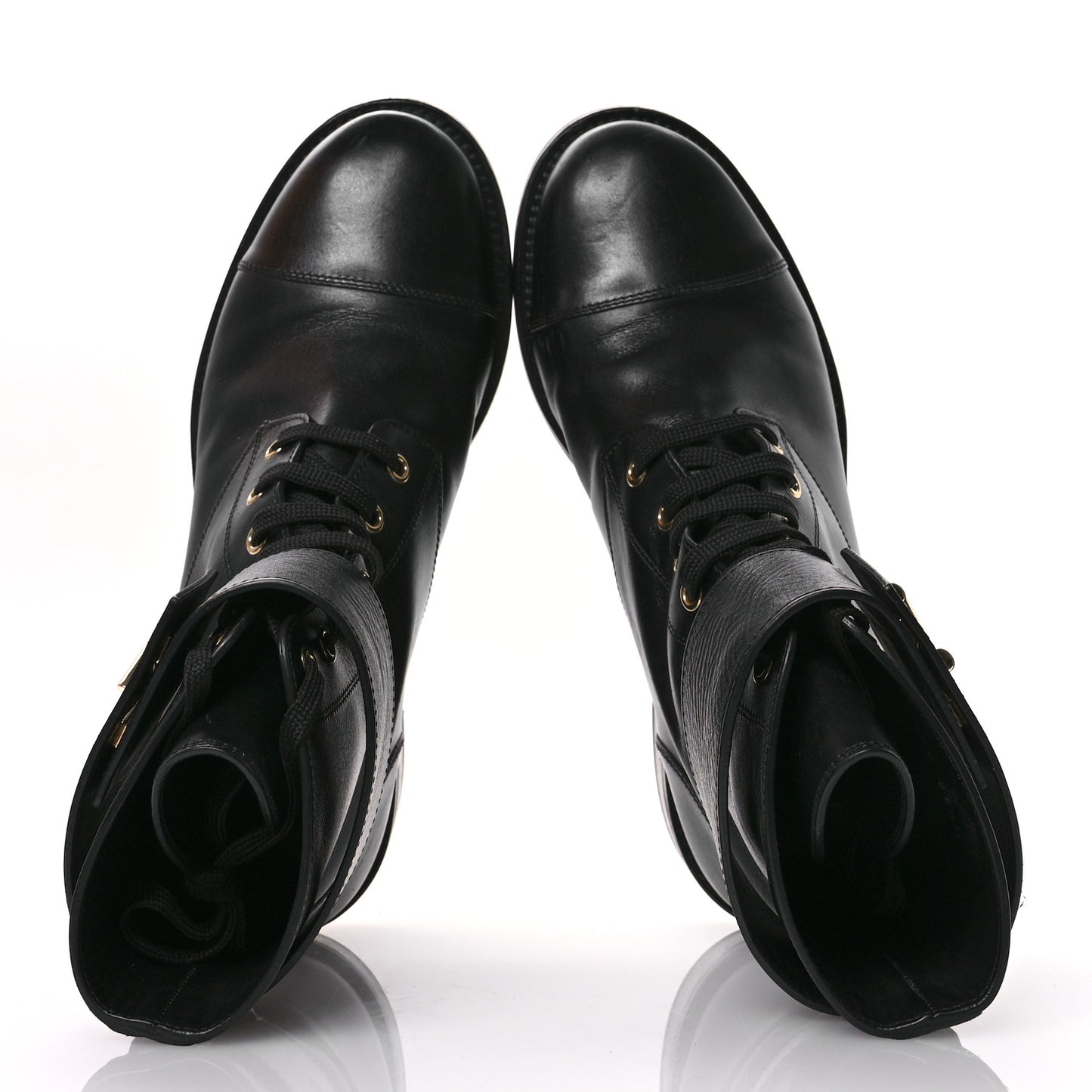 Calfskin Wonderland Ranger Boots 38.5 Black