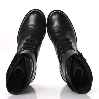 Louis Vuitton Calfskin Wonderland Ranger Boots 38.5 Black 2 of 10