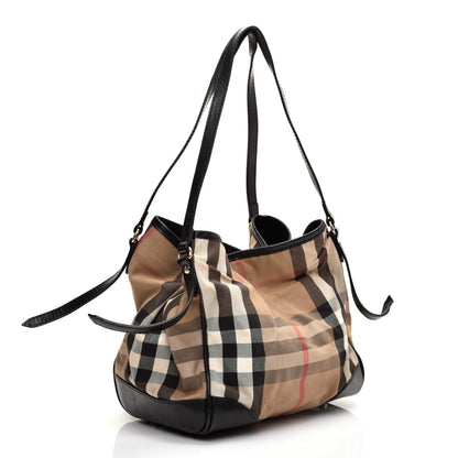 Burberry House Check Small Canterbury Tote Black 3 of 10
