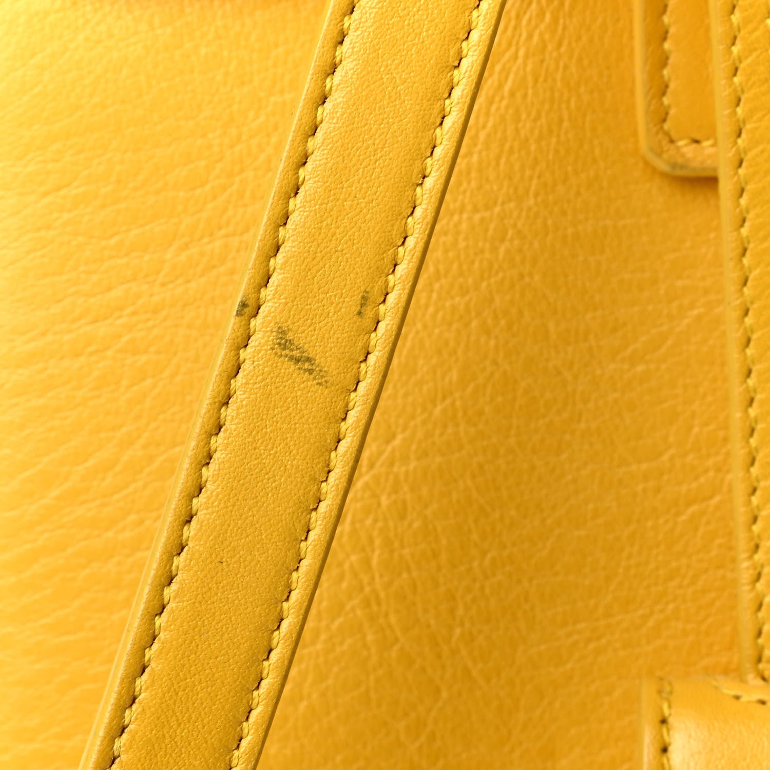 Saint Laurent Grained Calfskin Baby Sac De Jour Yellow 5 of 5