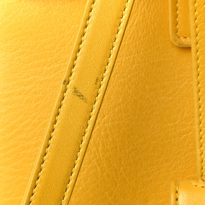 Saint Laurent Grained Calfskin Baby Sac De Jour Yellow 5 of 5