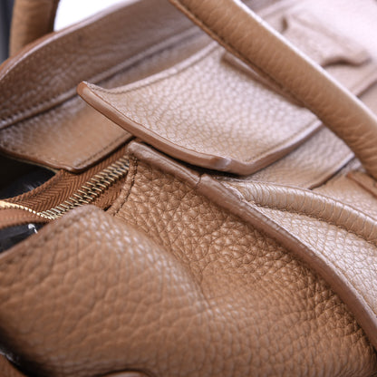 Celine Drummed Calfskin Mini Luggage Camel 13 of 13